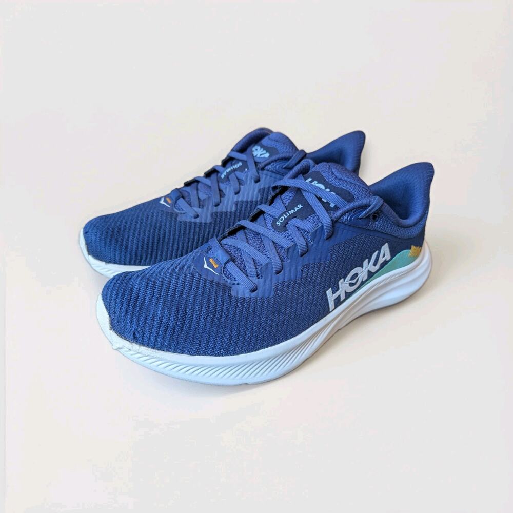 Hoka One One Solimar Bellwether Blue Men's Running Shoes Mesh Low Top Laces 9.5